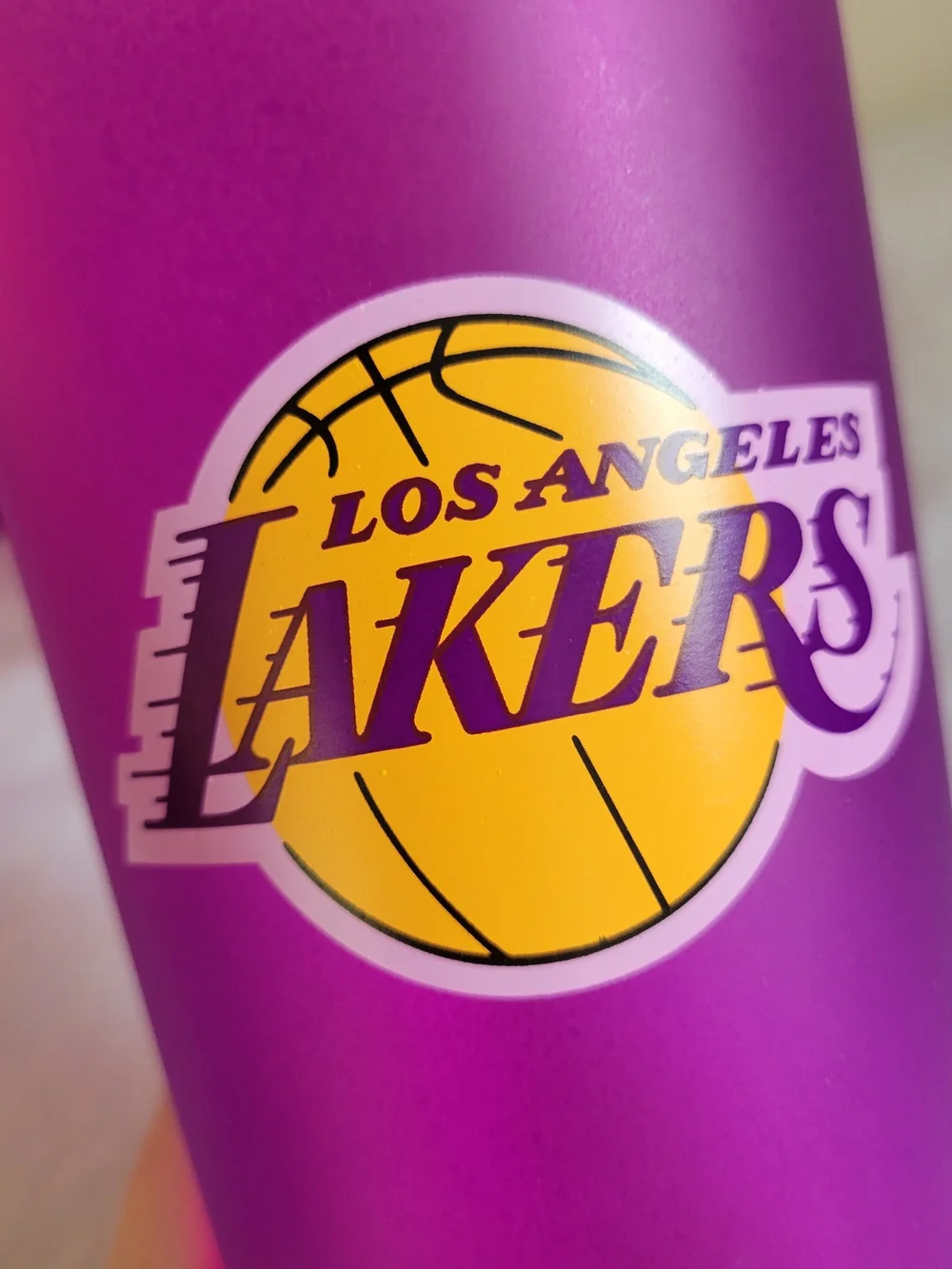 Budweiser LA Lakers Purple Frosted Beer Pint Glasses Set of 4 promo barware